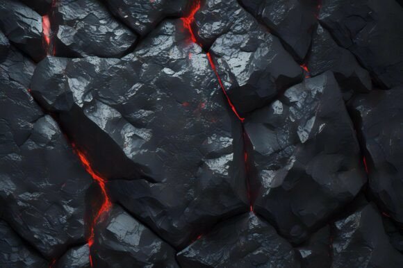 A Black Rock with Red Lighting: A Powerful Visual Tool for Creative Projects