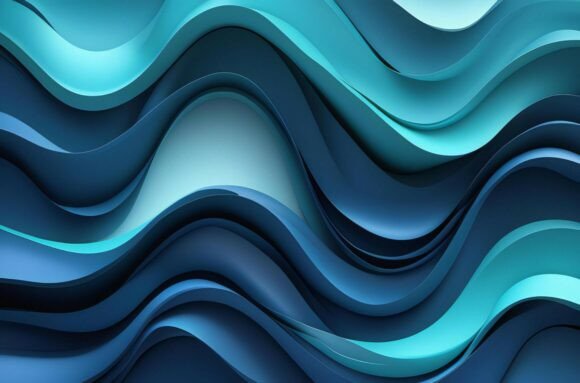 A Blue and Green Wavy Lines: A Versatile Creative Asset