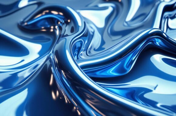 A Close Up of a Blue Liquid: A Versatile Visual Resource for Creative Projects