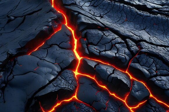 A Close Up of a Lava Flow