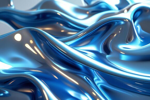 A Close Up of a Shiny Blue Fabric: Elevating Creative Projects with High-Quality Design