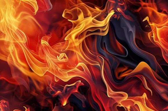A Close Up of Fire: Capturing the Essence of Flame in Digital Design