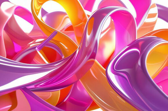 A Colorful Swirls of Plastic: A Vibrant Background for Creative Projects