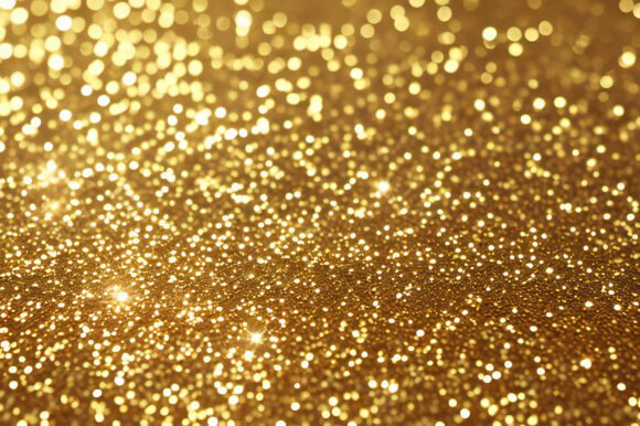 A Gold Glittery Surface for Creative Excellence