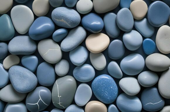 A Group of Blue and White Rocks: A Versatile Design Resource