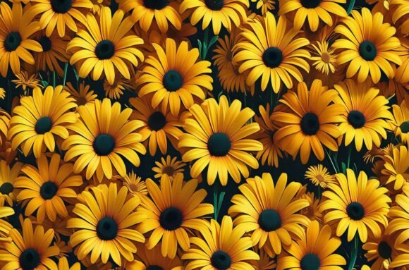 A Group of Yellow Flowers: A Versatile Visual Resource for Creative Projects