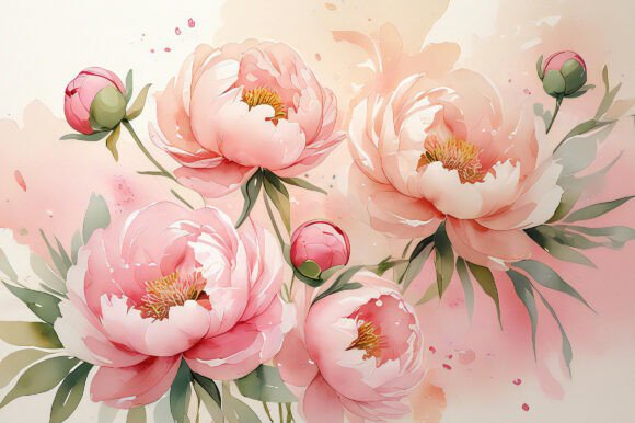 A Painting of Pink Flowers: A Versatile and High-Quality Design Resource