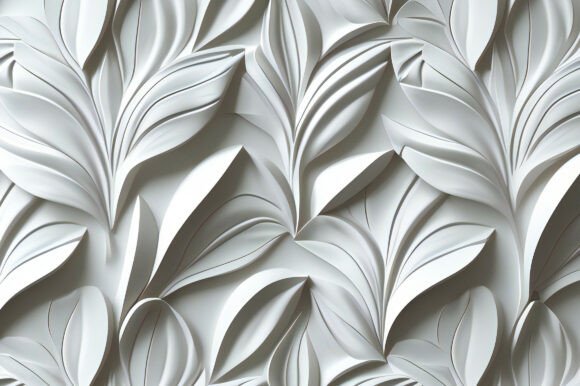 A White Wall with Leaves: A Versatile Design Resource