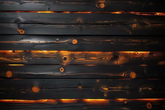 A Wood Planks with Lights