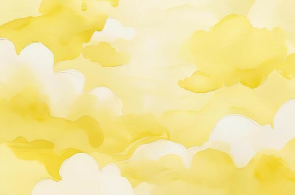 A Yellow and White Clouds: A Versatile Background for Creative Projects