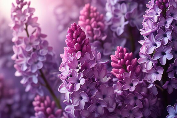 Close Up of Purple Flowers