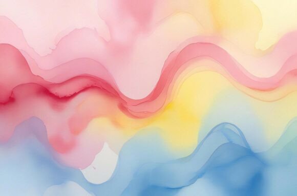 Colorful Painting of Waves