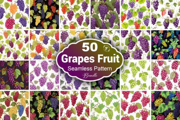 Grapes Seamless Pattern